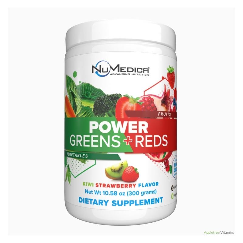 Numedica Power Greens + Reds Kiwi Strawberry - 30 Svgs (300g)